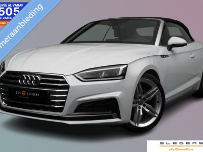 Financial Lease Audi A5 Cabriolet - 2.0 TFSI 190pk S-tronic S-Line Edition zeer mooie auto Leer