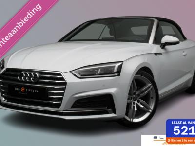 Financial Lease Audi A5 Cabriolet - 2.0 TFSI 190pk S-tronic S-Line Edition zeer mooie auto Leer