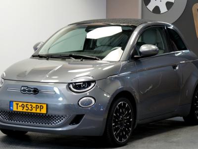 Financial Lease Fiat 500C La Prima 42 kWh NAVI KLEUR + CABRIODAK ELEKTRISCH + JBL AUDIO + LEER + CLIMA + ADAPT.CRUISE + LANE ASSIST + CAMERA + STOELVERWAR