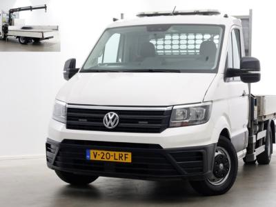 Financial Leas Volkswagen Crafter 50 2.0 TDI 177pk E6 Open Laadbak + HIAB Kraan Trekhaak 3500kg 02-2019