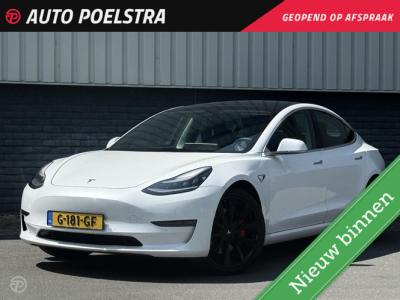 Financial Leas Tesla Model 3 Performance AWD 75 kWh Panoramadak 20" Zwart Leder incl. BTW