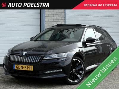Financial Leas Škoda Superb Combi 1.4 TSI 218 PK iV Sportline Business Panoramadak Trekhaak Matrix LED Rondomzicht Camera ACC Virtual Cockpit incl. BTW