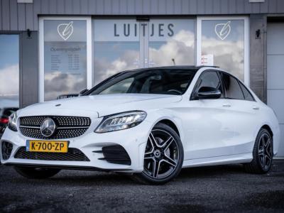 Financial Lease Mercedes-Benz C-Klasse 180 AMG Night-pakket I Pano-dak I NL-auto I Dealer-ond. I Carplay I Leder I Trekhaak
