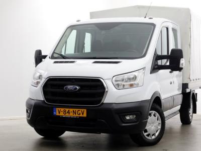 Financial Leas Ford Transit 2.0 TDCI 130pk L2H1 Trend D.C. Open Laadbak met huif 05-2020