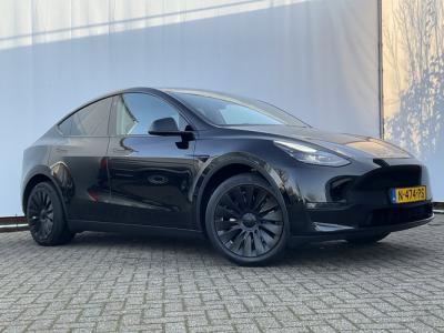 Financial Leas Tesla Model Y Long Range AWD 75 kWh Autopilot SOH 91% Leer Pano.dak 360° Black Warmtepomp