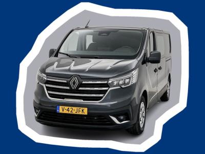 Financial Leas Renault Trafic 2.0 Blue dCi 130 T29 L2H1 Advance DC 2x Schuifdeur Led Dubbele cabine Betimmering Trekhaak Camera Lichtmetaal Parkeersensoren Ca