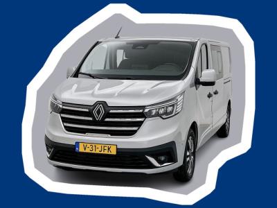 Financial Leas Renault Trafic 2.0 Blue dCi EDC 170 T29 L2H1 Extra DC 2x Schuifdeur Betimmering Trekhaak Navigatie Parkeersensoren Camera Carplay Dubbele cabin
