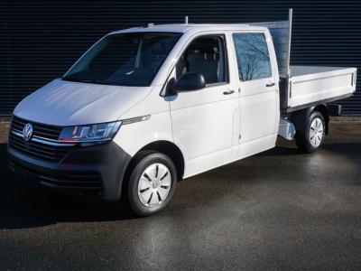 Financial Lease Volkswagen Transporter 110pk Dubbele cabine 6-persoons Apple Carplay Airco Pick-Up Open laadbak