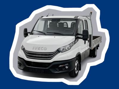 Financial Lease Iveco Daily 35C18H 3.0 Open laadbak 179pk Automaat Dubbele cabine Trekhaak 7 zitplaatsen Cruise control