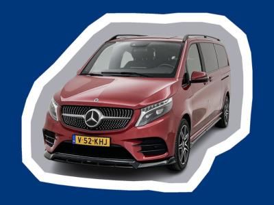 Financial Leas Mercedes-Benz V-Klasse 250d DC L3 Gratis 12 Maanden Garantie AMG 4-Matic Maxton Spoilers Hyacinth Red metallic Dubbele Cabine Leder Dubbele Schuifdeur