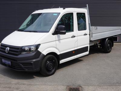 Financial Lease Volkswagen Crafter 140pk Open laadbak Dubbele cabine Trekhaak Airco Cruise control Pick-Up