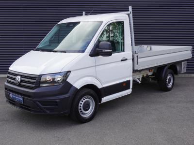 Financial Lease Volkswagen Crafter 163pk RWD Facelift Open laadbak 3500kg trekhaak Apple Carplay Cruise control 3-Zits Digitaal dashboard
