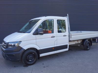 Financial Lease Volkswagen Crafter 140pk Facelift L4 Dubbele cabine 7-zit Open laadbak Trekhaak Apple carplay Parkeer sensoren