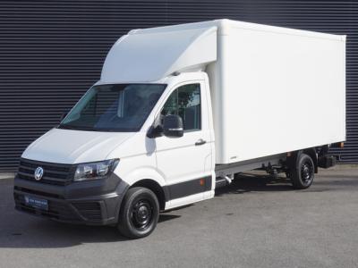 Financial Leas Volkswagen Crafter 180pk Automaat Bakwagen Laadklep Trekhaak Apple carplay Stoelverwarming Airco Cruise control 3-zits