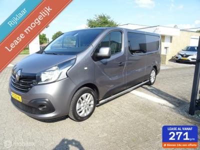 Financial Lease Renault Trafic bestel 1.6 dCi 145pk T29 L2H1 DC Luxe Zeer mooie complete-bus dealer onderhouden