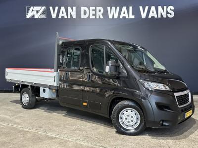 Financial Leas Peugeot Boxer 2.2 Blue HDi 140 pk RIJKLAAR Pick up Dubbele cabine open laadbak Euro6 Airco