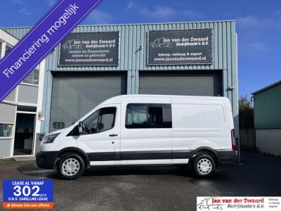 Financial Lease Ford Transit 350 2.0 TDCI Euro 6 L3H2 Ambiente Dubbele Cabine Navi Airco Ceuise control Trekhaak