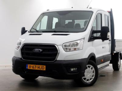 Financial Leas Ford Transit 350 2.0 TDCI 130pk L3H1 D.C. Trend Open Laadbak Trekhaak 2800kg 11-2021