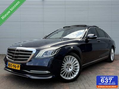 Financial Leas Mercedes-Benz S-Klasse 560e Lang 4Matic Pano Led Carplay Camera 2018 Vol Opties Dealer Onderhouden Eerste Eigenaar Facelift Model