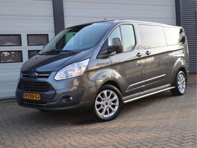 Financial Leas Ford Transit Custom 2.0 TDCI 131pk Automaat DC 5 Pers. - Euro 6 - Camera - Cruise - Trekhaak