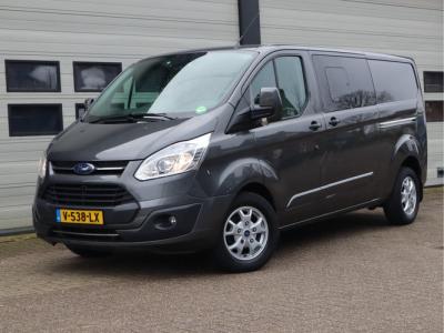 Financial Leas Ford Transit Custom 2.0 TDCI 170pk Euro 6 Automaat L2 DC 5 pers. - Schuifdr L+R - Camera - Leer